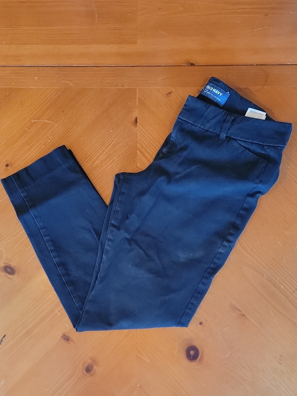 Old Navy Solid Black Pixie Mid-Rise Skinny Trousers